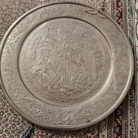 ۲عدد دیوار کوب مسی کنده کاری شده