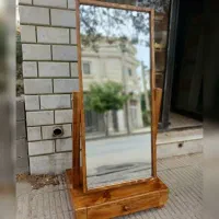 آینه قدی چوبی کشو دار