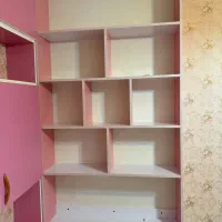 قفسه کتابخانه میزتحریر|کتابخانه، شلف، قفسههای دیواری|اردبیل, |دیوار