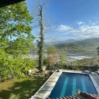 اجاره عمارت استخر دار روبه جنگل 100|اجارهٔ کوتاه‌مدت ویلا و باغ|شفت, |دیوار