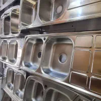 سینک استیل لگن عمیق فرامکو|آب‌چکان و نظم‌دهنده ظروف|شیراز, ریشمک|دیوار