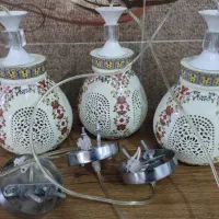لوستر سه شعله طرح جدید|لوستر و چراغ آویز|کاشان, قطب راوندی|دیوار