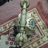 گوشی تلفن برنجی در حد نو|تلفن رومیزی|اقبالیه, |دیوار