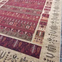 فرش ماشینی حاشیه شکلاتی