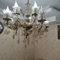 ۲عدد لوستر ۱۰ شعله برنز