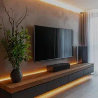 میز Tv دیواری و انواع کارهای چوبی|میز تلویزیون|رشت, ولکس|دیوار