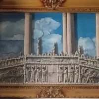تابلو ۳بعدی پاسارگاد و قاب پروانه طبیعی