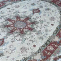 فرش بیضی ۵۰ رج تبریز گل ابریشم|فرش|تهران, سلسبیل شمالی|دیوار