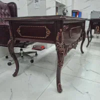 ۲ ست کامل مبلمان و میز اداری مدل کوئین مدیریت چرمی|مبلمان اداری|تهران, فلسطین (میدان انقلاب)|دیوار