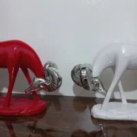 مجسمه گوزن پلی‌استر|مجسمه، تندیس، ماکت|خرم‌آباد, |دیوار