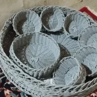 سبدهای زیبا حصیری|صنایع دستی و سایر لوازم تزئینی|مشهد, پروین اعتصامی|دیوار