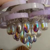 لوستر کریستالی ریموت دار|لوستر و چراغ آویز|کرمان, |دیوار