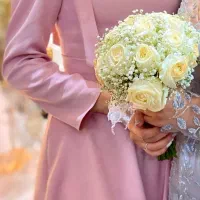 پیراهن کوتاه مجلسی صورتی مناسب سایز ۳۸ تا ۴۲