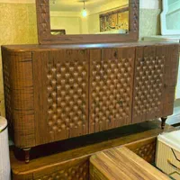 اینه کنسول اینه و کنسول  .میز تلویریون مدل مرمر ست|بوفه، ویترین، کنسول|تبریز, |دیوار