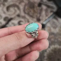 انگشتر فیروزه ی عجم زنانه