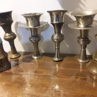 ۶ ععدد سر قلیون ورشو  برنز همش قدیمی و کلکسیونی