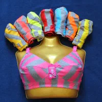 سوتین راه راه  نخی کش باریک