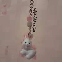 جاکلیدی خرگوش مخملی صورتی