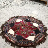 فرش گرد دستی پوست اهو|فرش|مشهد, شهید مطهری|دیوار