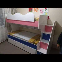 تولیدی تخت نوجوان دوطبقه|تخت و سرویس خواب|اهواز, دغاغله|دیوار