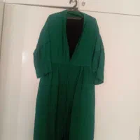 مانتو سبز یلدایی و مشکی کرپ مازراتی