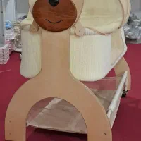 گهواره چوبی آراد|تخت و صندلی بچه|کهریزک, |دیوار