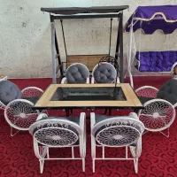 میز آتشدان میز آتشکده و صندلی باغی با کیفیت عالی|میز و صندلی غذاخوری|خمینی‌شهر, |دیوار