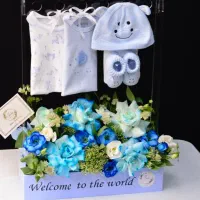 باکس نوزادی دخترانه و پسرانه گل فروشی کرج|گل مصنوعی|کرج, باغستان|دیوار