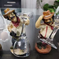 ۴ عدد مجسمه کابوی با گیلاس خوری وارداتی|مجسمه، تندیس، ماکت|رشت, معلم|دیوار