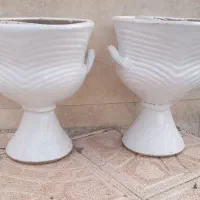 گلدان سفالی دوعدد سالم
