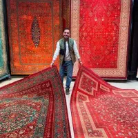 فرش زیبا با نخ آلمان ابعاد ۶متری ۹متری ۱۲متری