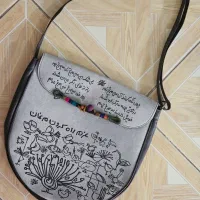 کیف چاپی فرفره رنگی