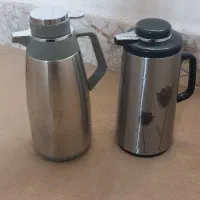 فلاسک فلاکس ژاپنی ۱،۶ و ۱،۳ قاب استیل|کلکسیون اشیاء عتیقه|مشهد, تلگرد|دیوار