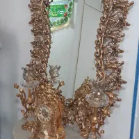 آینه شمعدان آلومینیوم طرح برنز|آینه|قم, پردیسان|دیوار