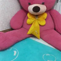 خرس ولنتاین خیلی بزرگ صورتی درحد نو