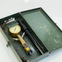 کیت فشارسنج قدیمی برنجی وتلمبه دوچرخه انگلیسی