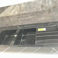 سینک گرانیتی روکار مشکی گلیتری درجه یک نو