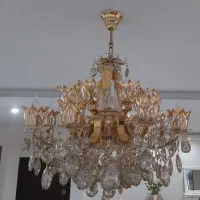لوستر زیبا طلاکوب|لوستر و چراغ آویز|کرج, عظیمیه|دیوار