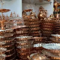 تعدادی ظروف پذیرایی مس کاملا نو