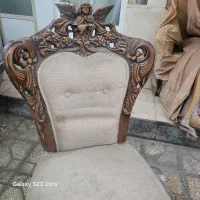 صندلی چوب گردو منبت دست طرح فرشته|صندلی و نیمکت|تهران, حسن‌آباد|دیوار