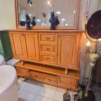 آینه کنسول چوب راش