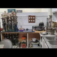 قلیان چوبی طعم دار شده قهوه خونه ای