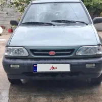 پراید 86 سبز زیتونی فرمان هیدرولیک