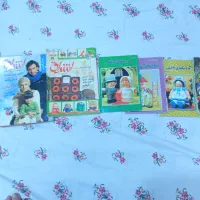 فروش نخ های بافتنی ومکرومه به همراه کتاب