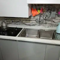 کابینت کامل همراه سینک و اجاق گاز|مصالح و تجهیزات ساختمان|تاکستان, |دیوار