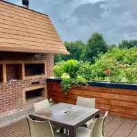 ویلاباغ با این تراس خفن و ویو جنگل ندیدی*شهرک برند