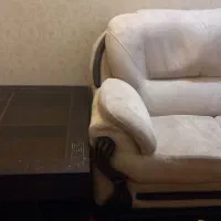 مبل ۷ نفره راحتی همراه با میز سه نفره جلو مبلی|مبلمان خانگی و میز عسلی|مشهد, هنرستان|دیوار