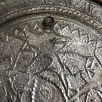 دیوارکوب مسی پرقلم بسیار قدیمی|کلکسیون اشیاء عتیقه|قزوین, |دیوار