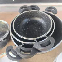 تابه ۳تایی وسرویس دانشجویی۷پارچه|ظروف پخت‌وپز|تربت‌حیدریه, طالقانی|دیوار