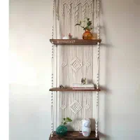 شلف مکرومه|کتابخانه، شلف، قفسه‌های دیواری|زرند, |دیوار